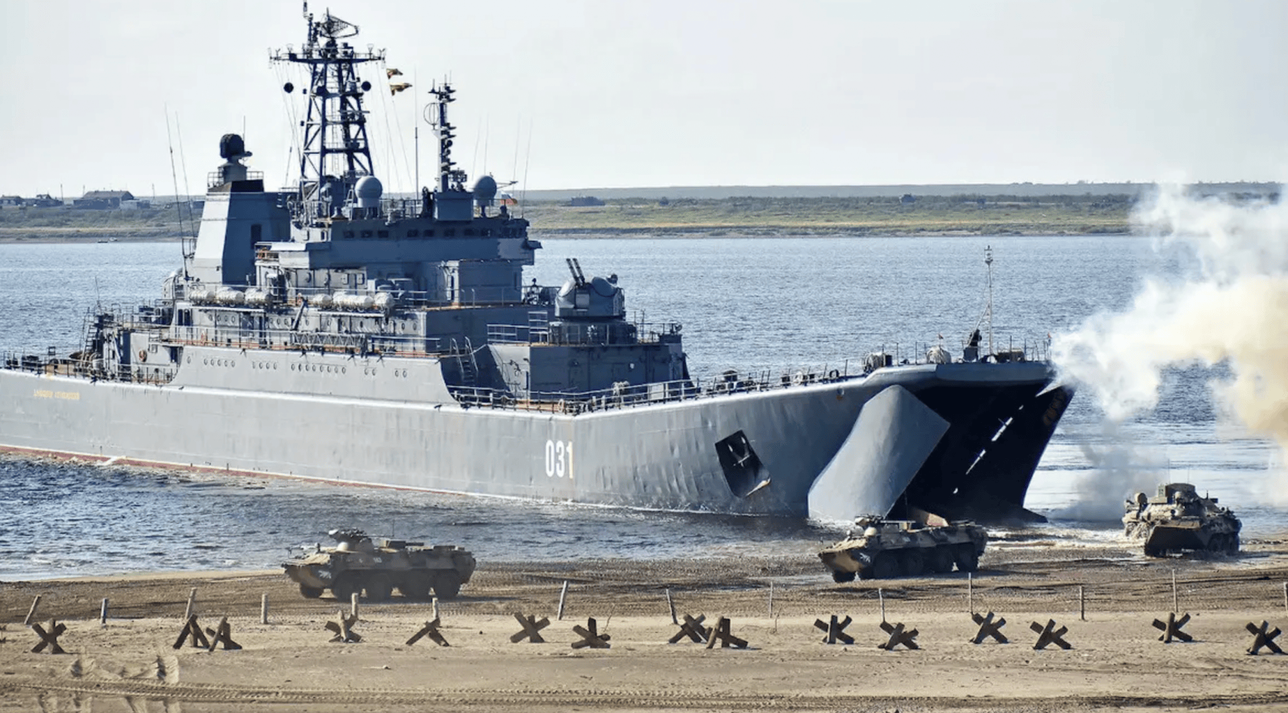 Russian Submarine, Landing Ship Struck In Attack On Sevastopol