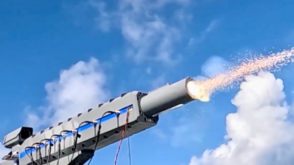 Japan S Railgun Performs First Test Firing At Sea