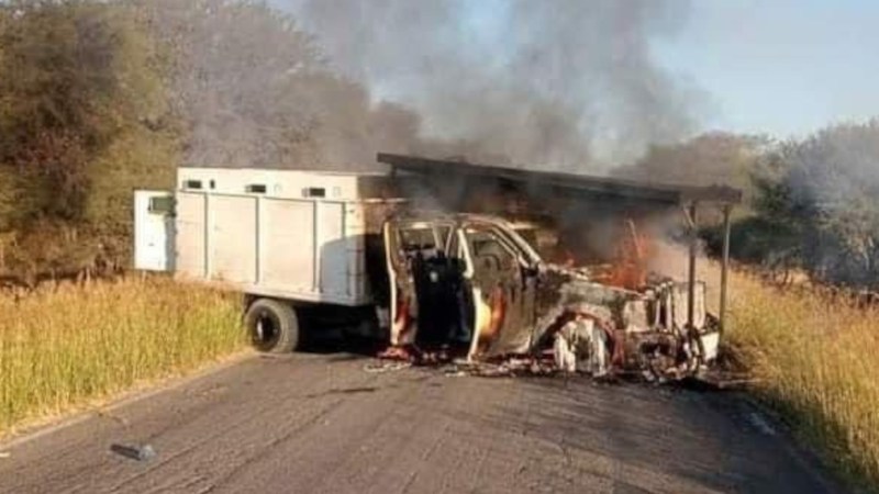 An improvised armored truck, also known as a Narco Tank, has appeared in Mexico with what looks to be an anti-drone armor screen, commonly referred to as a cope cage, over the front end.
