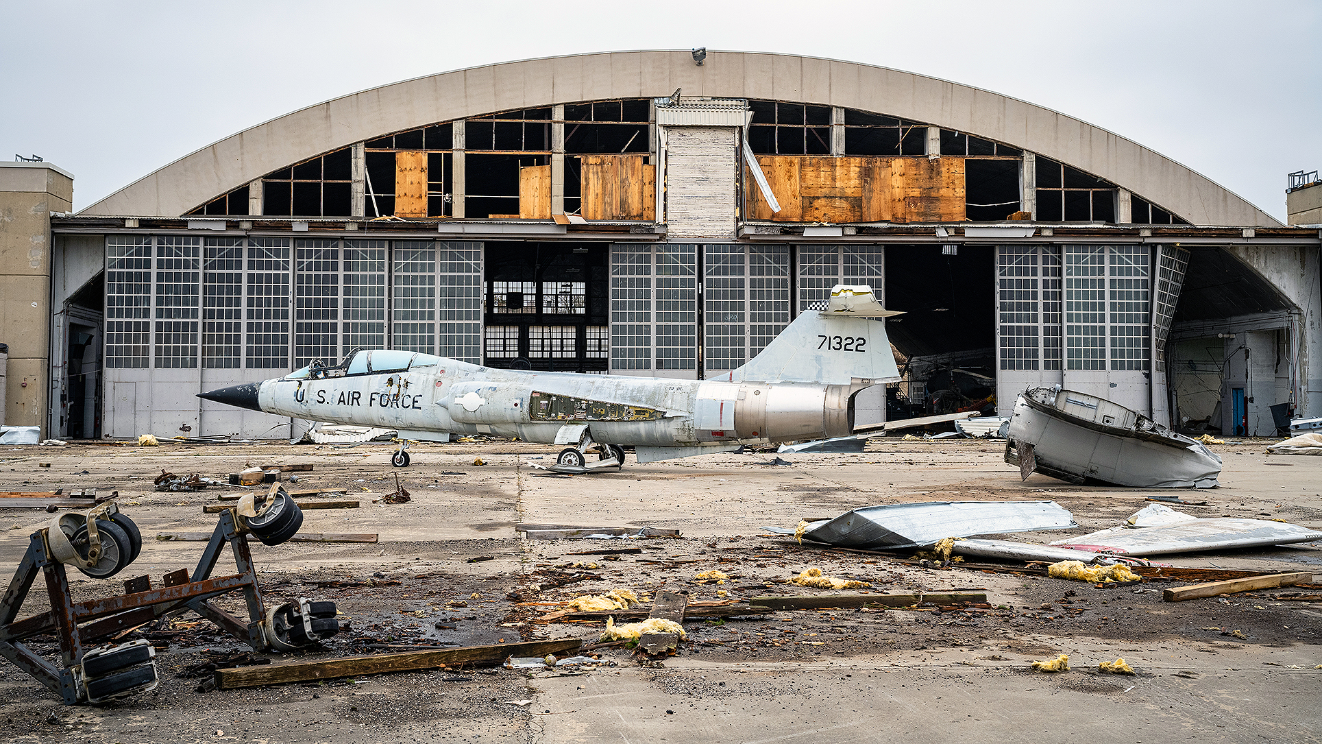 Tornado Ravages Air Force Museum Restoration Hangar At Wright Patterson AFB Storm Tornado Wright Patterson 