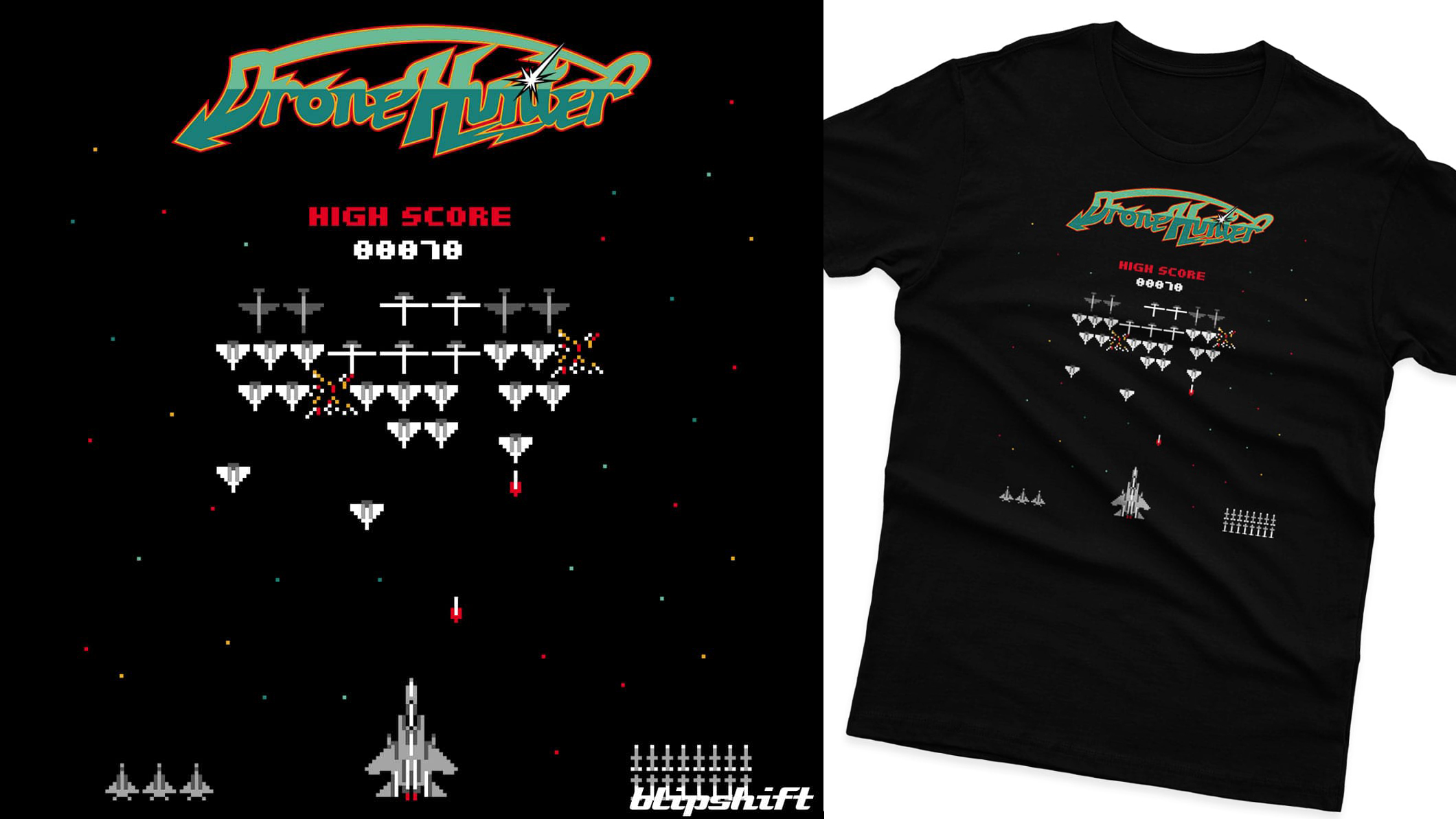 Camiseta Drone Hunter War Zone