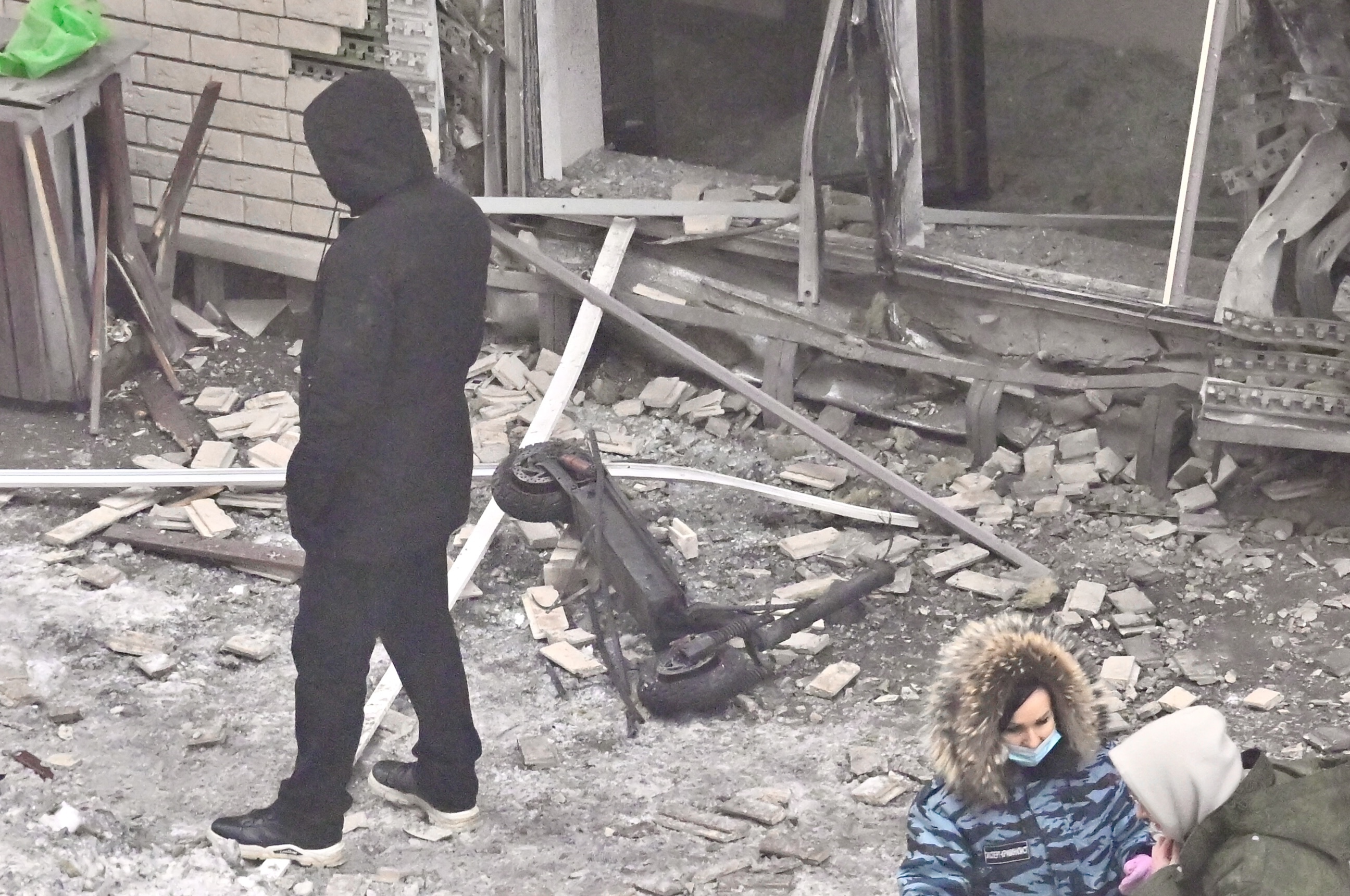 MOSCOW, RUSSIA - DECEMBER 17: A high-ranking general in the Russian armed forces and his assistant have been killed in an explosion in Moscow, Russia on December 17, 2024. Lt Gen Igor Kirillov, head of the Nuclear, Biological, Chemical Defence Forces (NBC), was leaving a residential block early on Tuesday when a device hidden in a scooter exploded, Russia's Investigative Committee said. The device was detonated remotely, Russian security sources told. (Photo by Sefa Karacan/Anadolu via Getty Images)