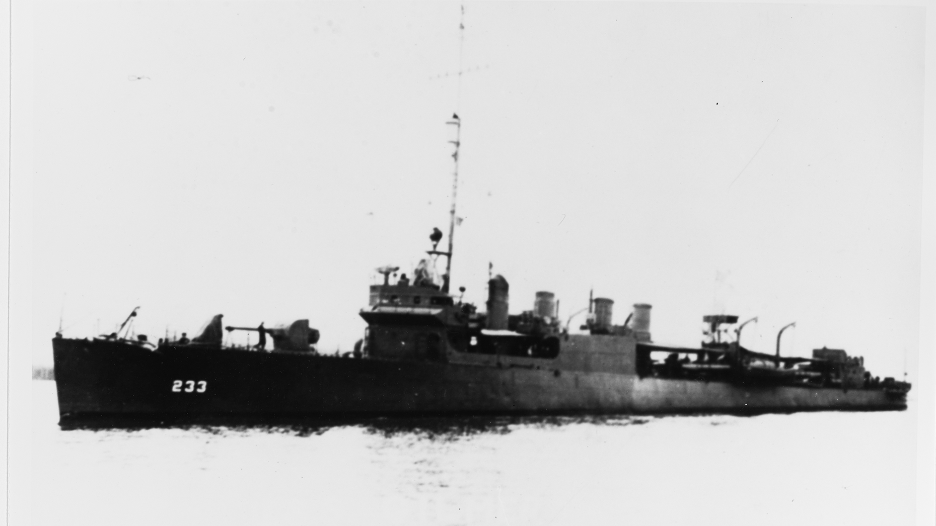 The U.S. Navy ship Gilmer.