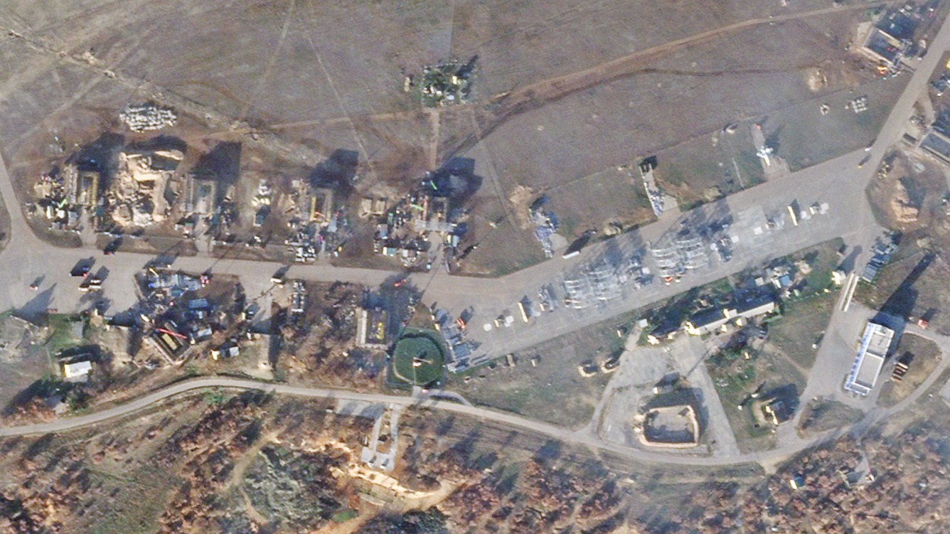 Russian Operating Base Russia's Belbek Air Base In Crimea Is Getting Hardened Aircraft Shelters