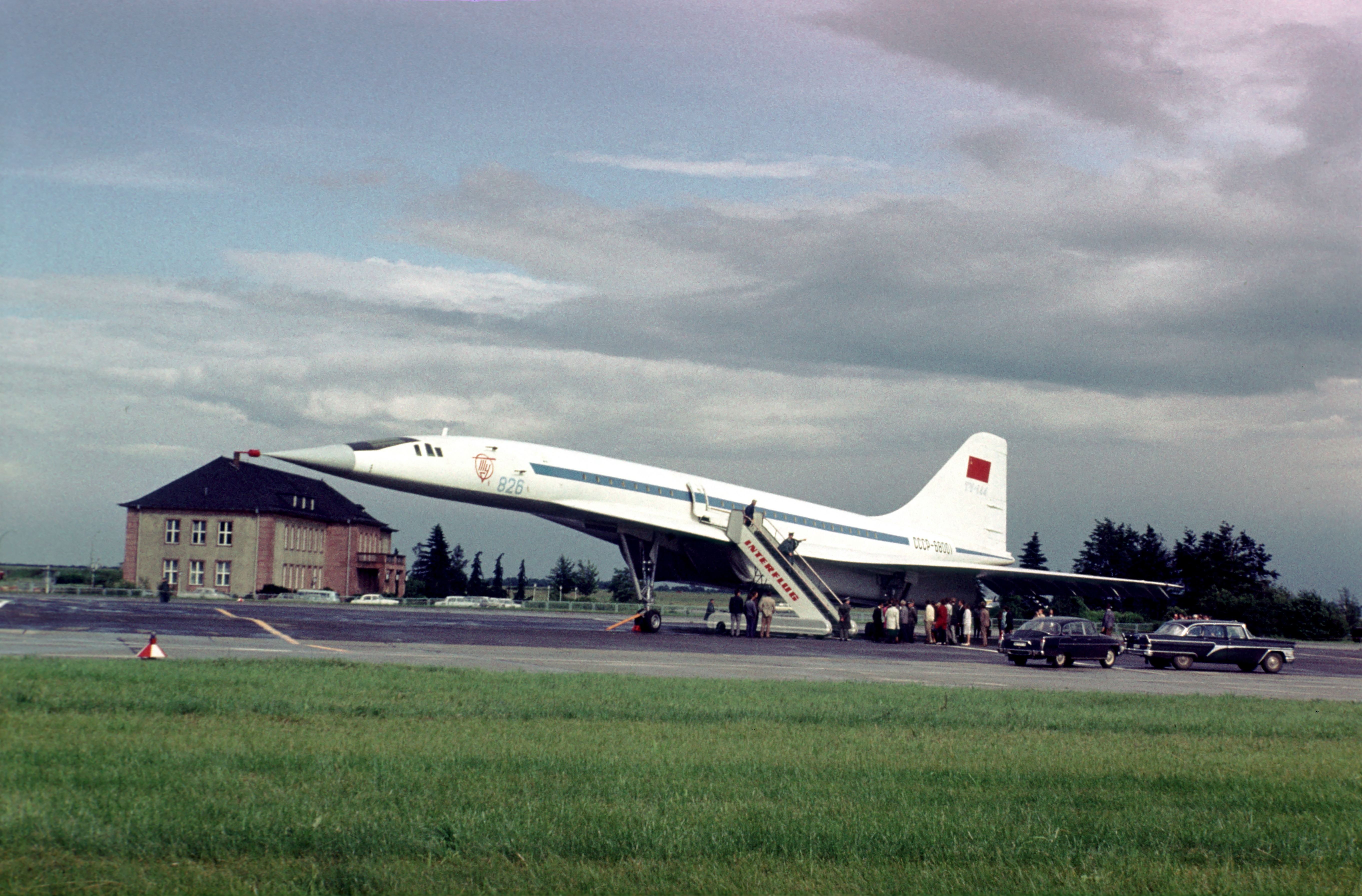(GERMANY OUT) Tupolev Tu-144, Soviet jet airliner, at Schoenefeld airport (Photo by Sobottaullstein bild via Getty Images)