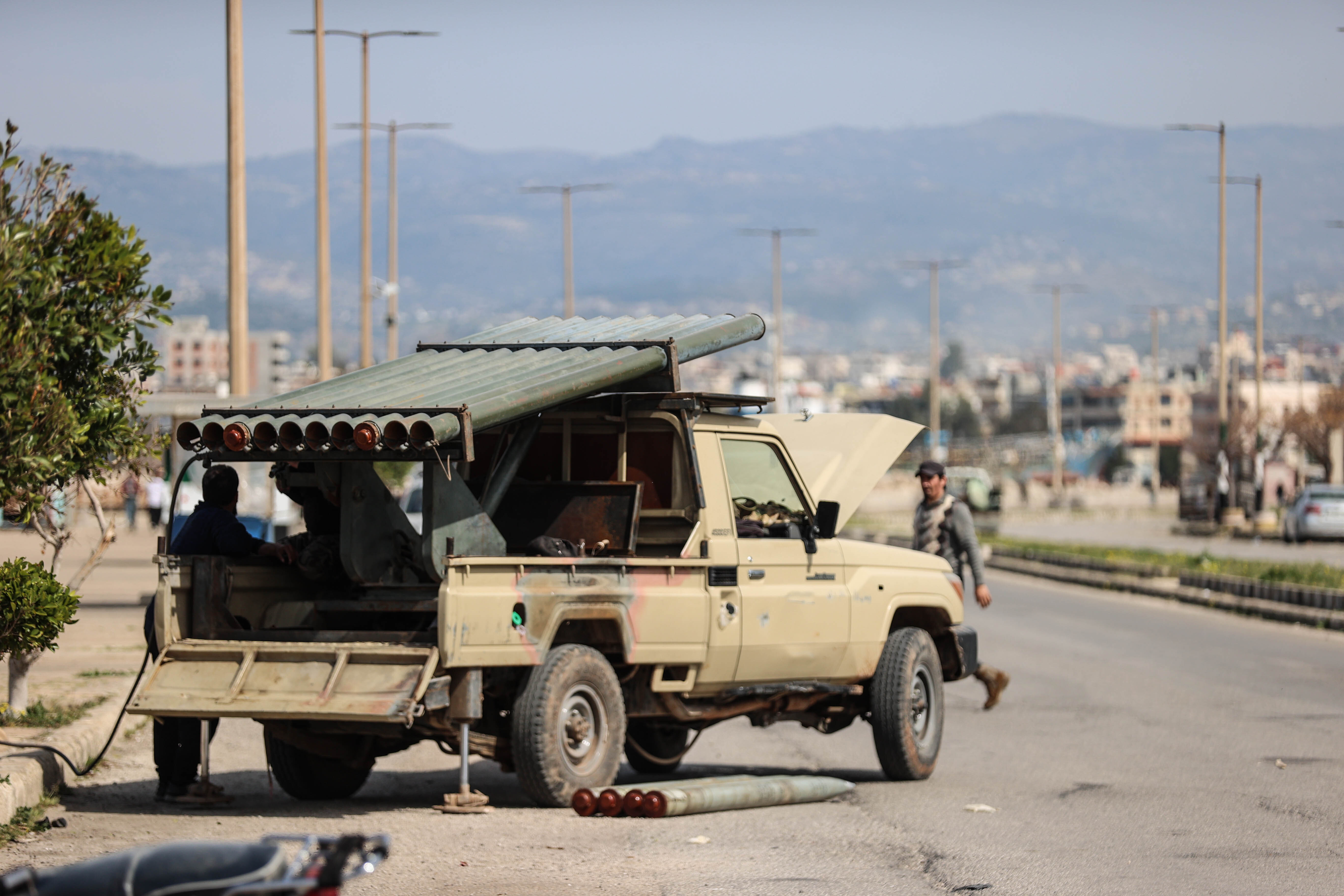 LATAKIA, SYRIA - MARCH 07: Search and sweep operations are being expanded to track down remnants of the deposed Bashar al-Assad regime after recent security tensions in the coastal region, where ousted regime elements attacked security patrols and checkpoints, resulting in casualties on March 07, 2025 in Latakia, Syria. (Photo by zettin Kasm/Anadolu via Getty Images)