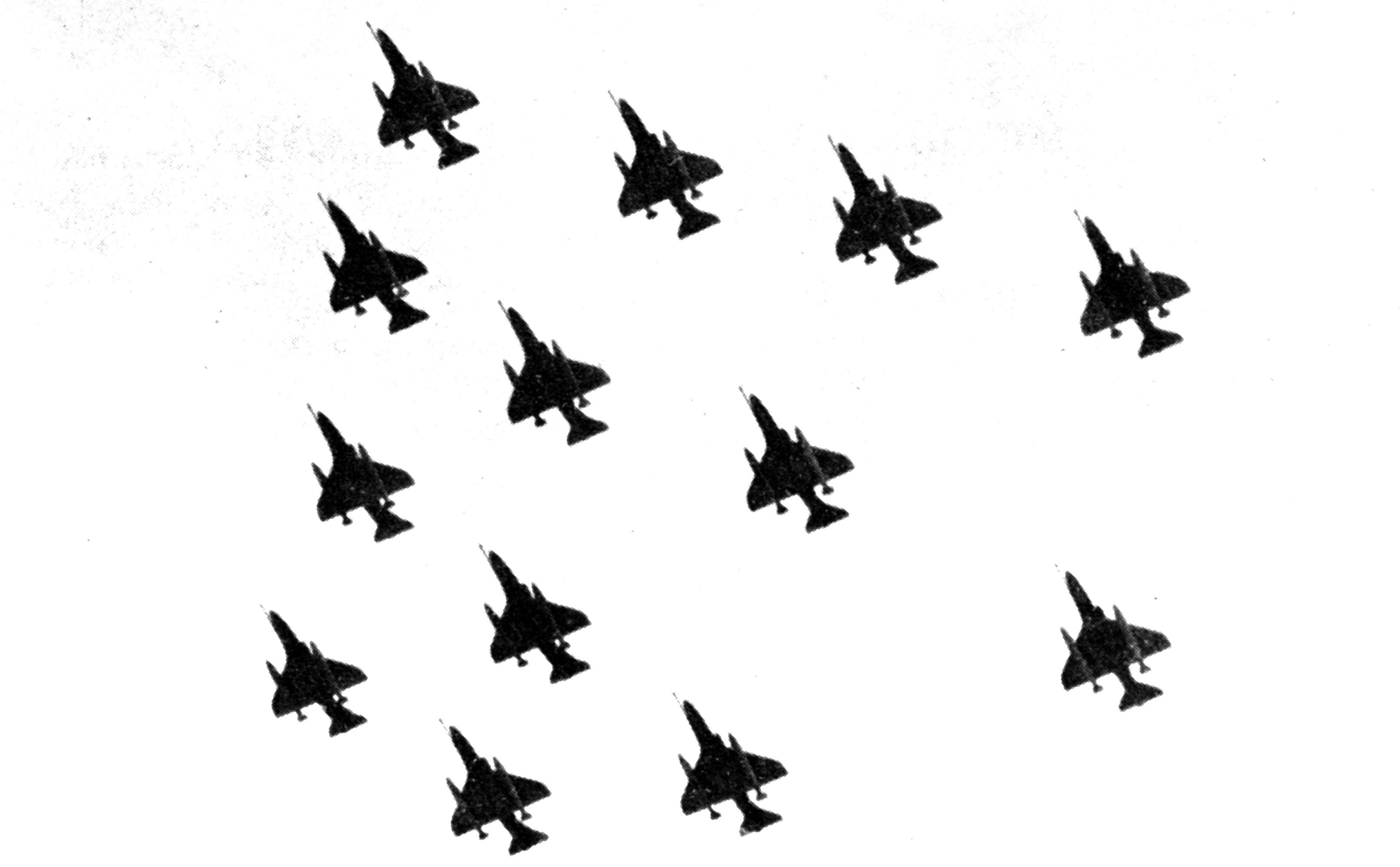 Falklands War-The Falklands War, Falklands Conflict or Falklands Crisis, was a 1982 war between Argentina and the United Kingdom. Argentina's Air Force patrol flying to San Carlos during the war Argentina Air force Skyhawk. (Photo By: Fireshot/Universal Images Group via Getty Images)