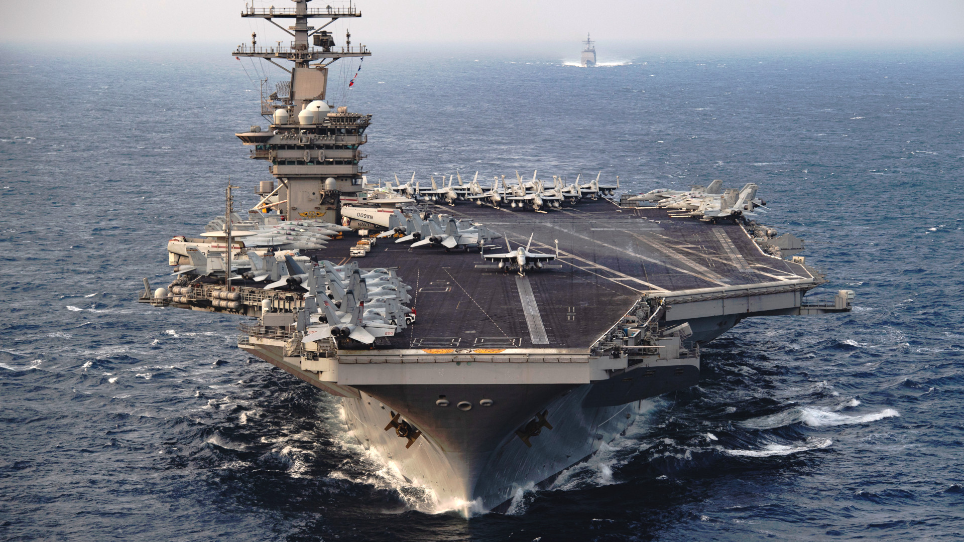 The aircraf carrier USS Nimitz has recently seen its service life extended, a sign of stress on the fleet.