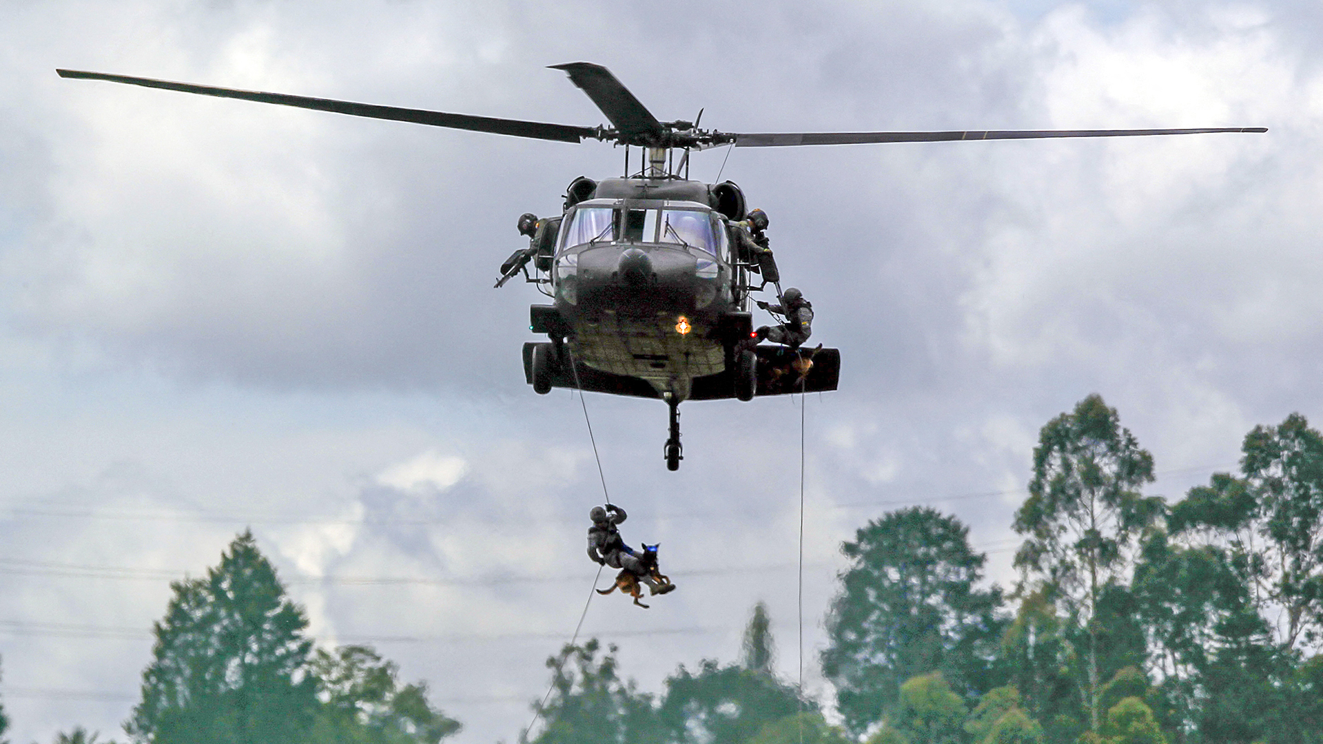 Columbia lost a UH-60 to a drone attack.