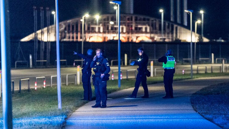 The Danish police are seen at Copenhagen Airport, in Kastrup near Copenhagen, on September 22, 2025. Danish police said on September 23, 2025 they did not know who was responsible for flying drones over Copenhagen airport the previous evening, but that they appeared to have been knowledgeable. "The number, size, flight patterns, time over the airport. All this together ... indicates that it is a capable actor. Which capable actor, I do not know," police inspector Jens Jespersen told reporters. The airport was closed for several hours before reopening early Tuesday, causing numerous delays and travel disruptions to 20,000 passengers, airport officials said.