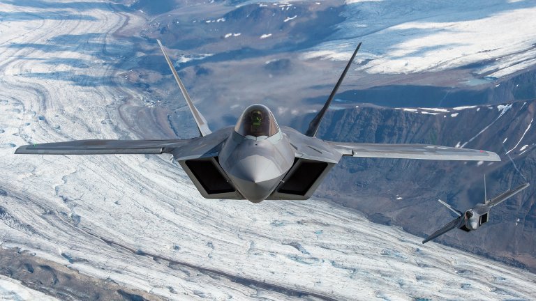 F-22s over alaska