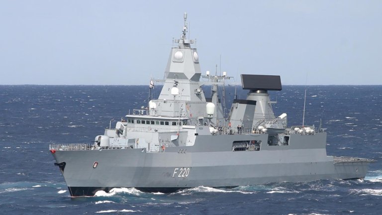 The German air defense frigate Hamburg is among several assets deployed to protect Copenhagen during a wave of mystery drones over Europe.