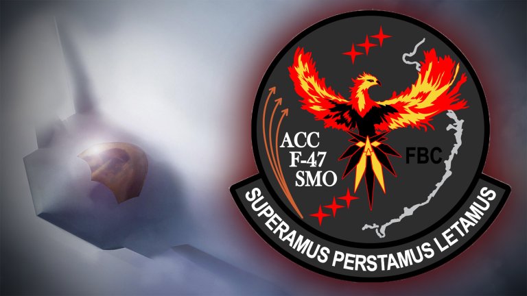 A design of a patch for the F-47 System Management Office (SMO) that has been circulating on social media was indeed created by members of that organization, but is still being refined and hasn't been formalized, the Air Force has confirmed.