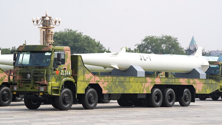 China officially unveiled a nuclear-capable air-launched ballistic missile (ALBM) called the JL-1 at its sprawling military parade in Beijing yesterday.