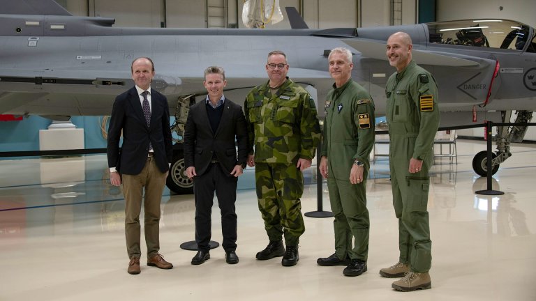 Jonas Wikman Gripen E Fighter Officially Joins The Swedish Air Force