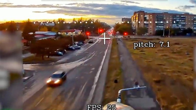 The Ukrainian city of Kramastorsk was hit by a fiber-optic-controlled FPV drone for ther first time.