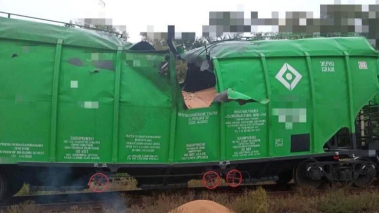 Russia is using long-range drones to hit Ukrainian trains.