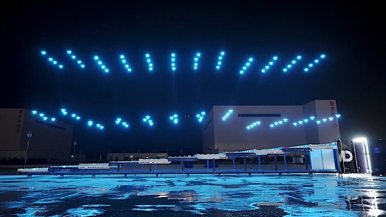 A company in China recently unveiled a containerized system it says is capable of quickly launching and recovering thousands of small quadcopter-type drones at the touch of a button.