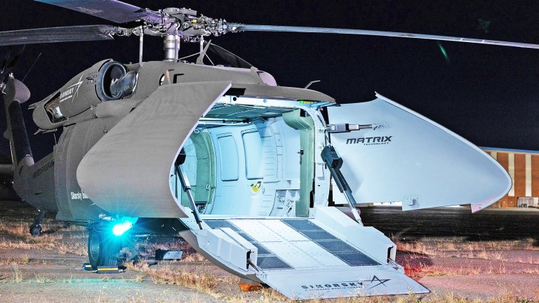 UH-60 Black Hawk Cargo Drone With Clamshell Nose Breaks Cover (Updated)