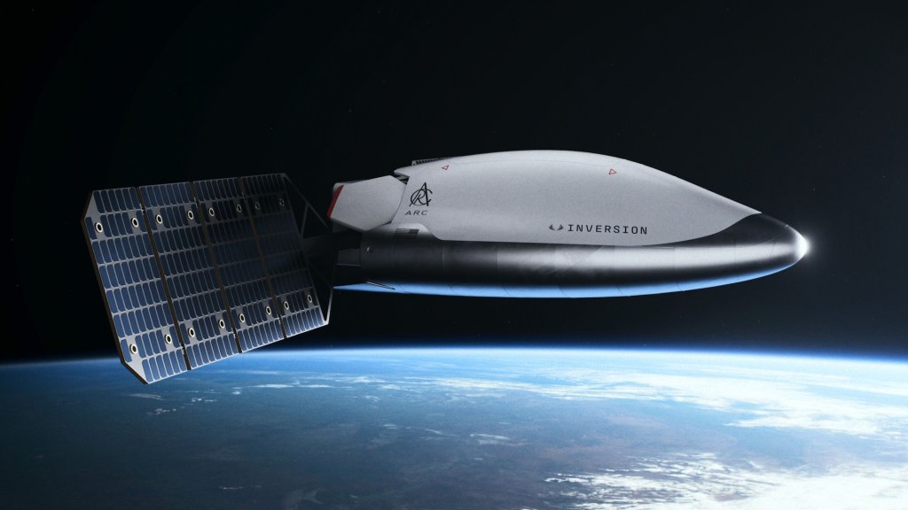 California-based space startup Inversion has unveiled its design for a fully reusable lifting-body spacecraft, named Arc. The spacecraft is intended to deliver critical cargo from space to any point on Earth within an hour, landing it with a precision of around 50 feet.