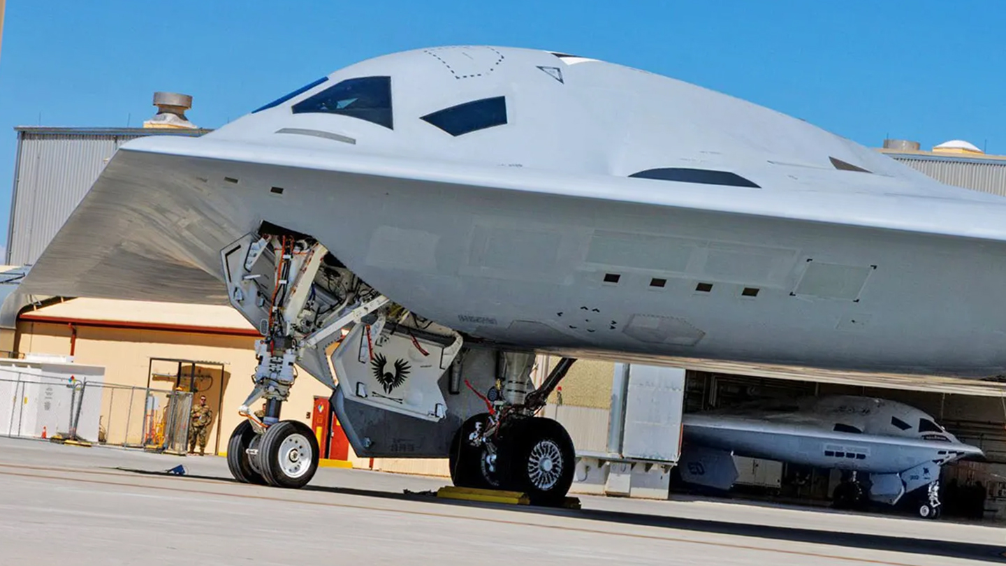 B-21 with a single pilot on board.