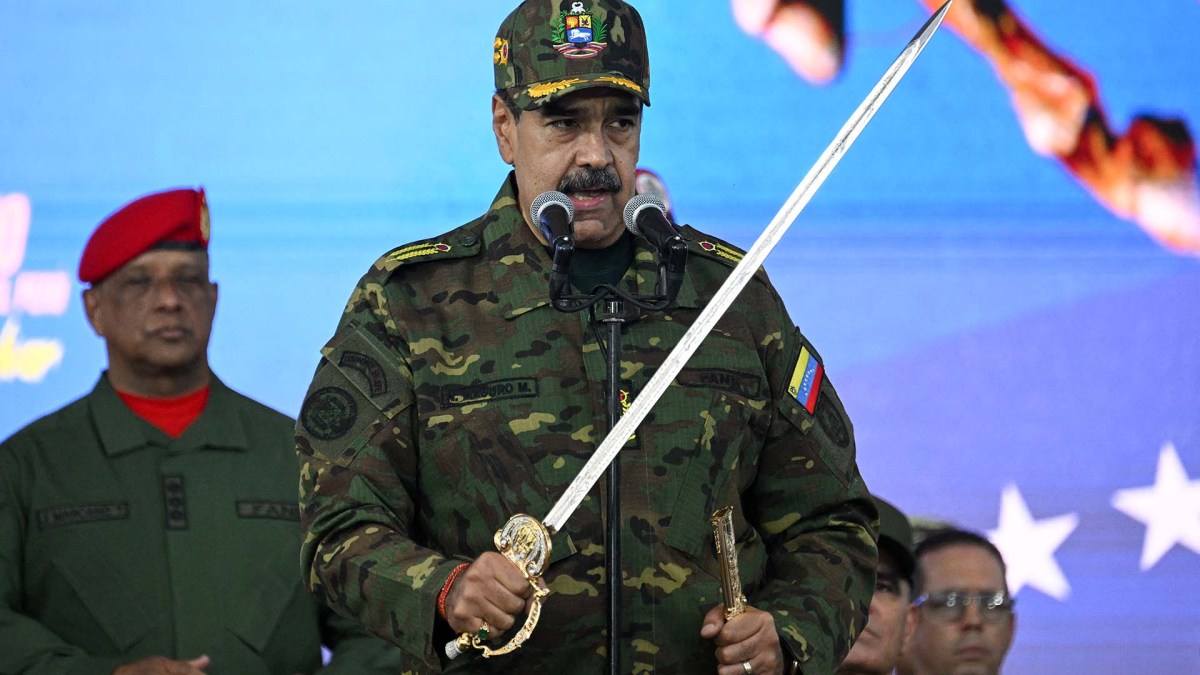 Maduro Literally Rattles His Saber As Hegseth Arrives In Caribbean