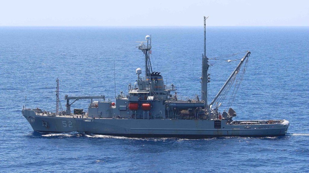 The USNS Salvor is now on scene to try and recover two aircraft that crashed off the USS Nimitz last month.