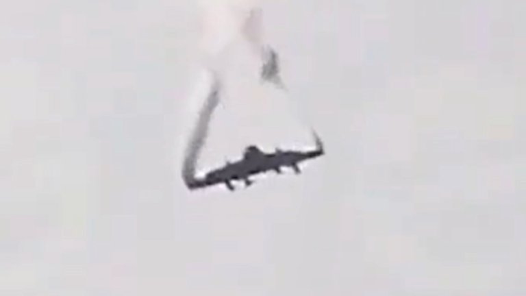 Videos show a Turkish Air Force C-130E Hercules cargo plane falling in multiple pieces from the sky earlier today.