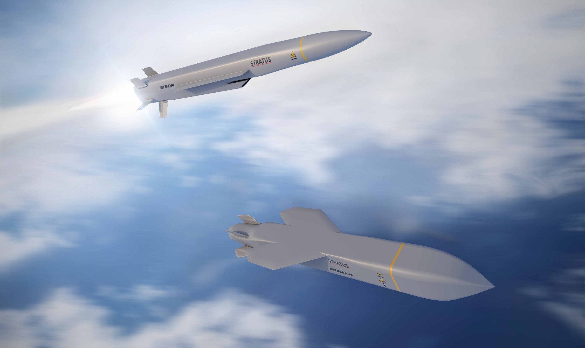 Illustrations officielles des Stratus RS (en haut) et Stratus LO (en bas). MBDA