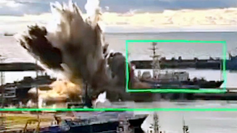 Ukraine says it carried out the world's first uncrewed underwater vehicle (UUV) attack on a Russian vessel.