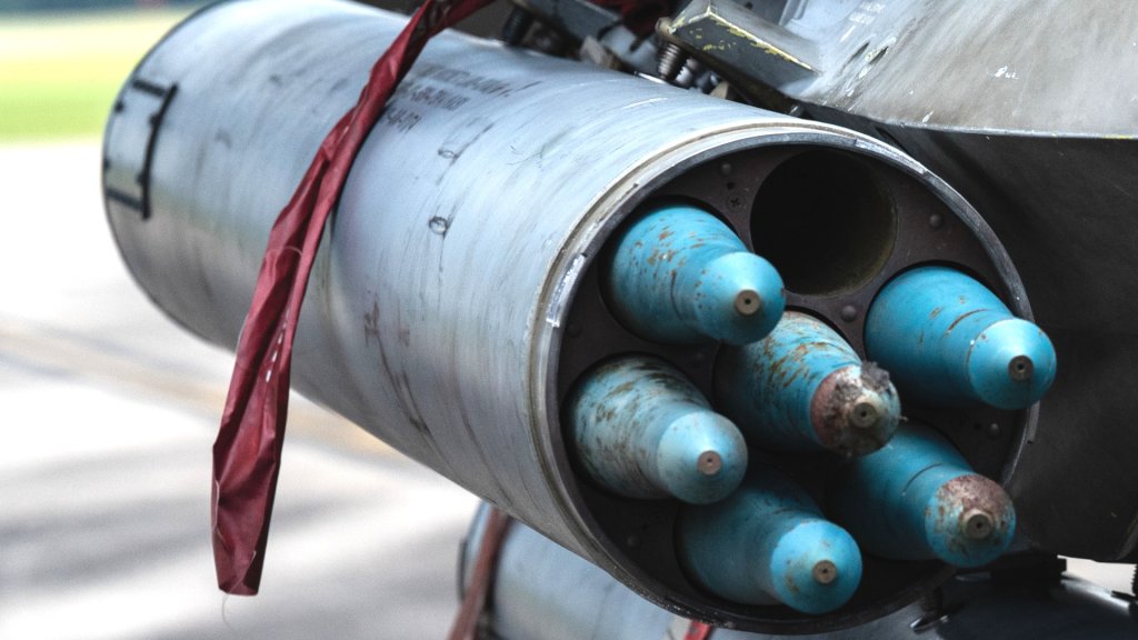 Laser-guided 70mm Advanced Precision Kill Weapon System II (APKWS II) rockets now appear to be part of the arsenal available for Ukraine's F-16 Viper fighters.