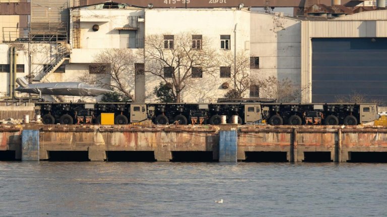 New imagery of Chinese catapult-capable low-observable combat drones, or possibly mockups thereof, together with some unusual trucks, may point to plans to launch them from the ground, as well as ships.