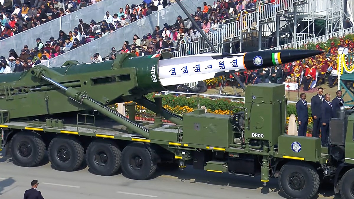India’s New Hypersonic Anti-Ship Missile Shown Off During Military Parade