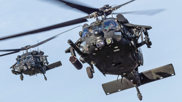 U.S. Army MH-60 Black Hawks assigned to the 160th Special Operations Aviation Regiment approach Marine Corps Outlying Field Atlantic during a forward arming and refueling point exercise, MCOLF Atlantic, May 6, 2025. U.S. Army Soldiers and aircraft from the 160th SOAR utilized MCAS Cherry Point’s training area to conduct a FARP. This training is essential for enhancing the unit’s operational readiness and ensuring efficient support for rapid deployment, as Cherry Point provides the facilities and resources to simulate real world scenarios.