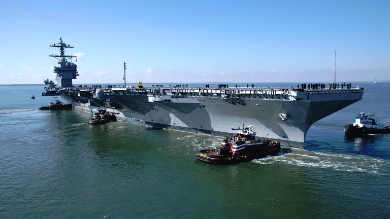 The future USS John F. Kennedy, the second Ford class aircraft carrier for the U.S. Navy, has begun its initial sea trials.