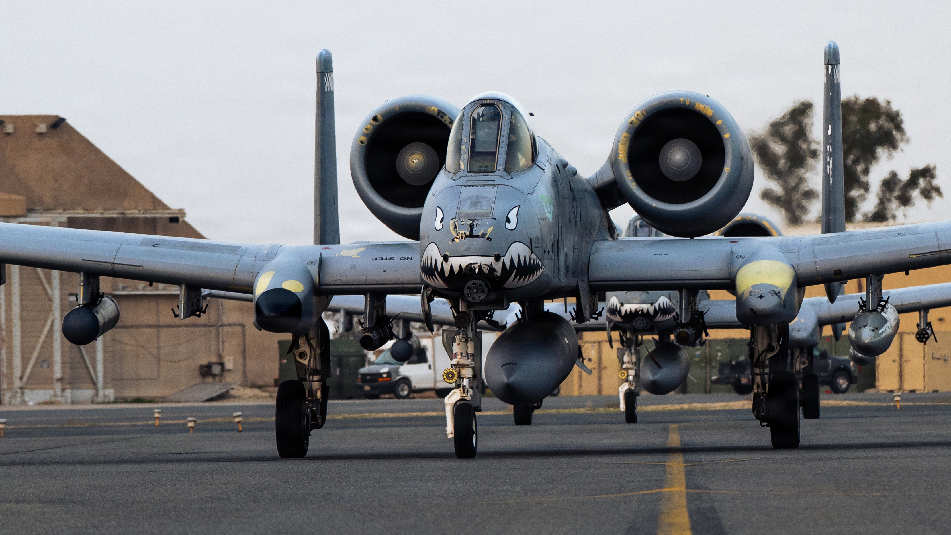 A U.S. Air Force A-10C Thunderbolt II aircraft assigned to the 75th Expeditionary Fighter Squadron parks at a base in the U.S. Central Command area of responsibility, Jan. 29, 2026. (U.S. Air Force photo by Staff Sgt. Tylin Rust)