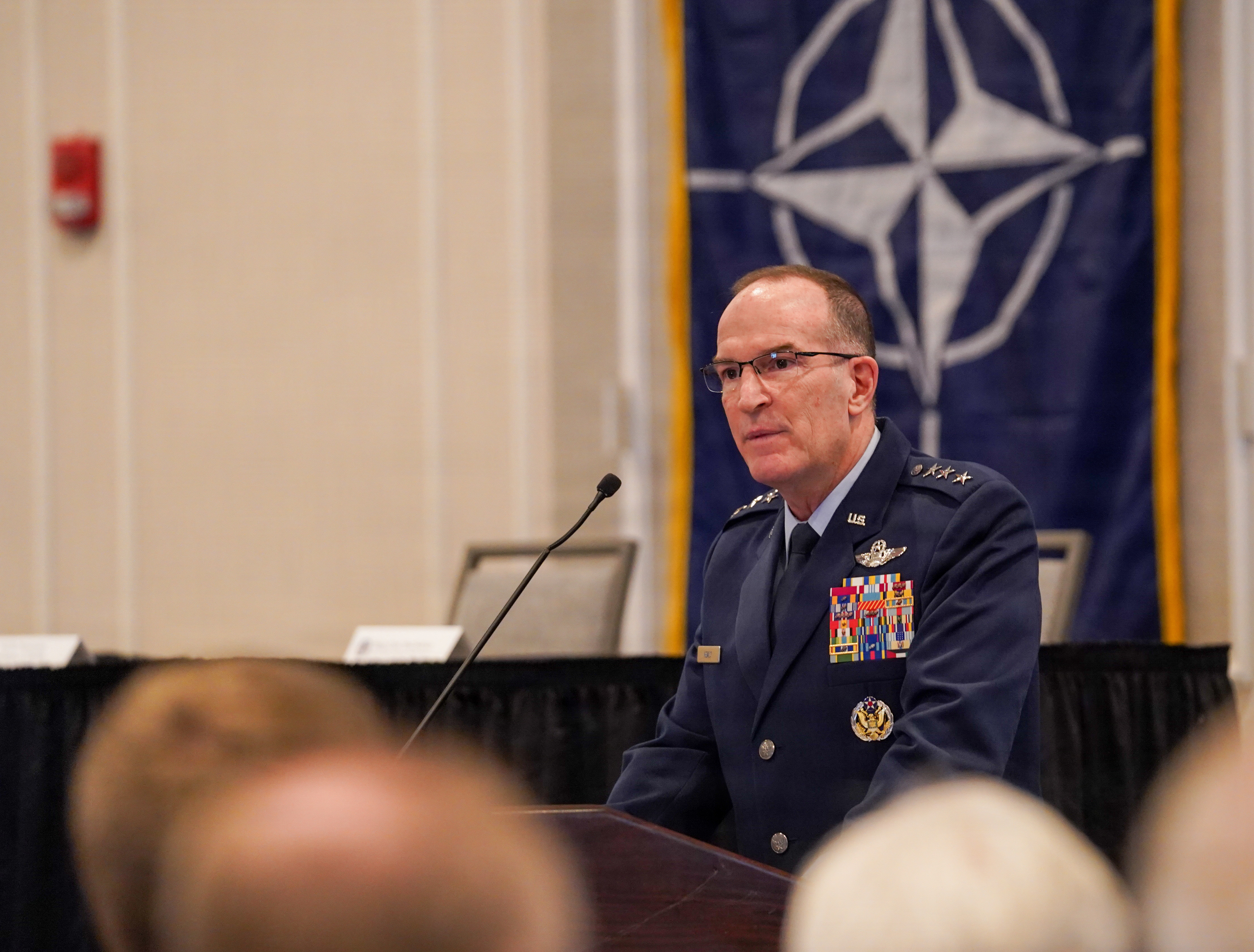 Lt. Gen. John P. Healy, Chief of Air Force Reserve, spoke at the NATO Interallied Confederation of Reserve Officers (CIOR) Winter Meeting in Norfolk, VA on January 28, 2026.