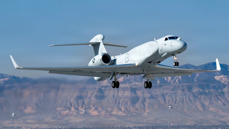 EA-37B Compass call next generation electronic attack jet.