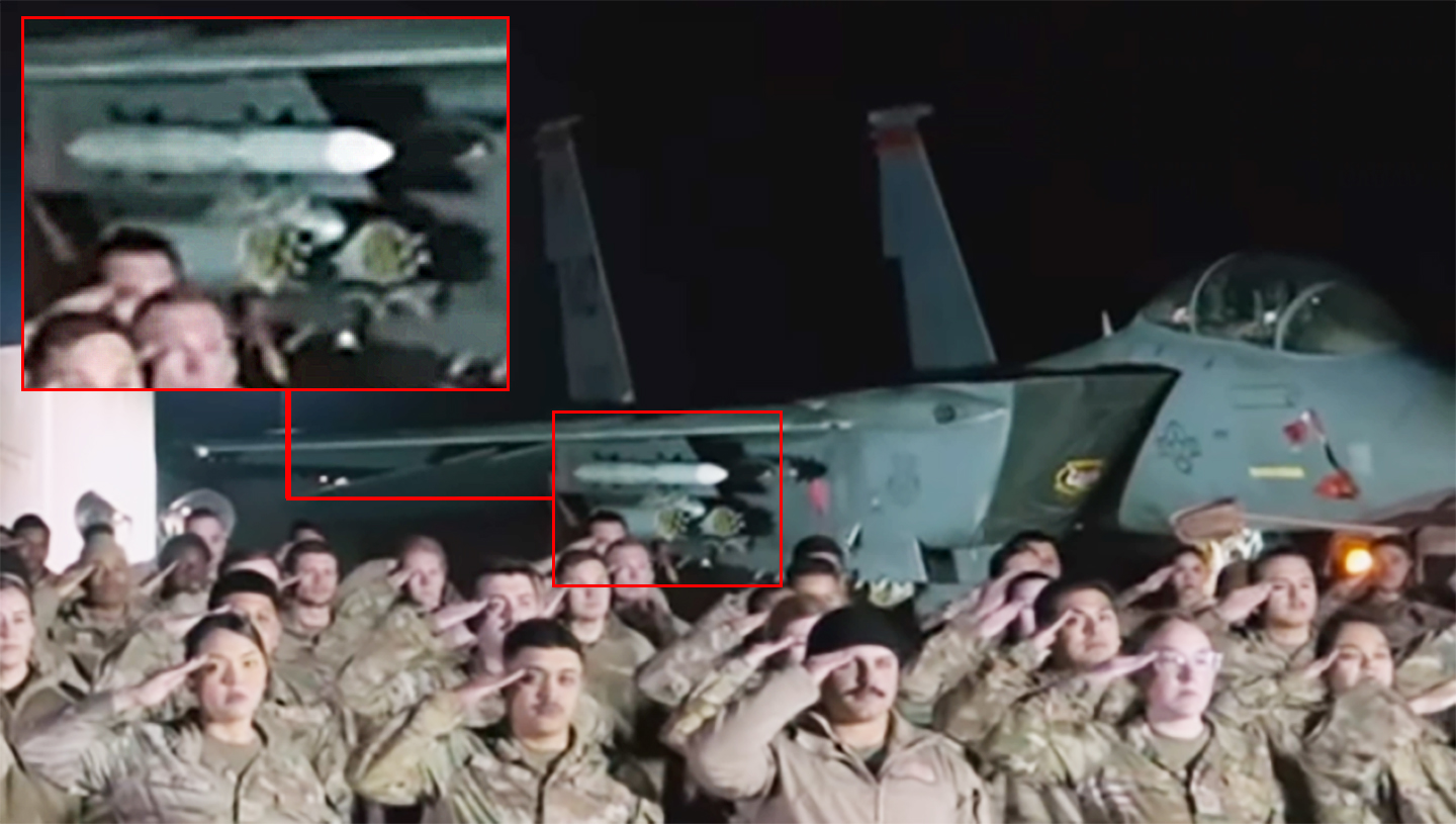 Laser-Guided Rocket-Armed F-15E Strike Eagles Make Super Bowl Cameo Appearance