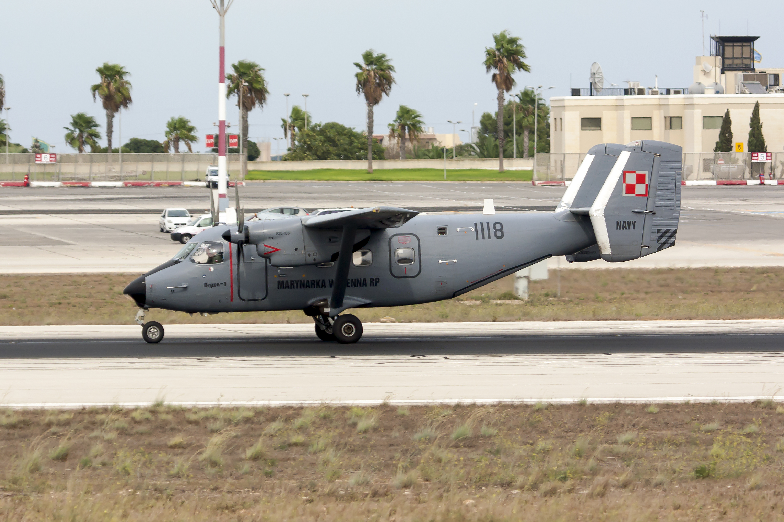 MALTA INTERNATIONAL AIRPORT, MALTA - 2014/09/26: A Poland Navy PZL-Mielec M-28TD Bryza on the runway at Malta international airport. The PZL M28 is a STOL light cargo and passenger plane produced by PZL Mielec as a development of the licence-built Antonov An-28. (Photo by Fabrizio Gandolfo/SOPA Images/LightRocket via Getty Images)