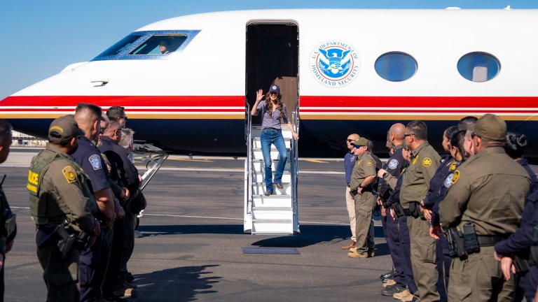 Secretary of Homeland Security Kristi Noem has started making official trips using a new Gulfstream 700 (G700) VIP jet.