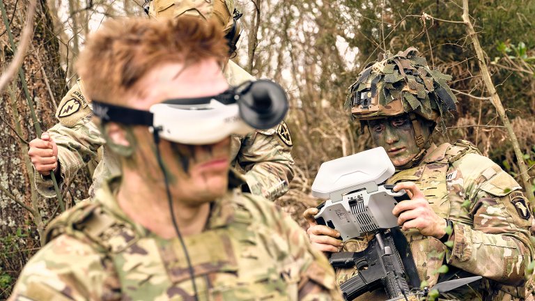 Soldiers from multiple units, to include members of the U.S. Army Drone Team, compete in the Hunter-Killer lanes at the U.S. Army Best Drone Warfighter Competition in Huntsville, ALA., Feb. 17-19, 2026. Hosted by Army Aviation Association of America (AAAA), this inaugural Army Best Drone Warfighter Competition, themed “Agile, Adaptive, Lethal."
