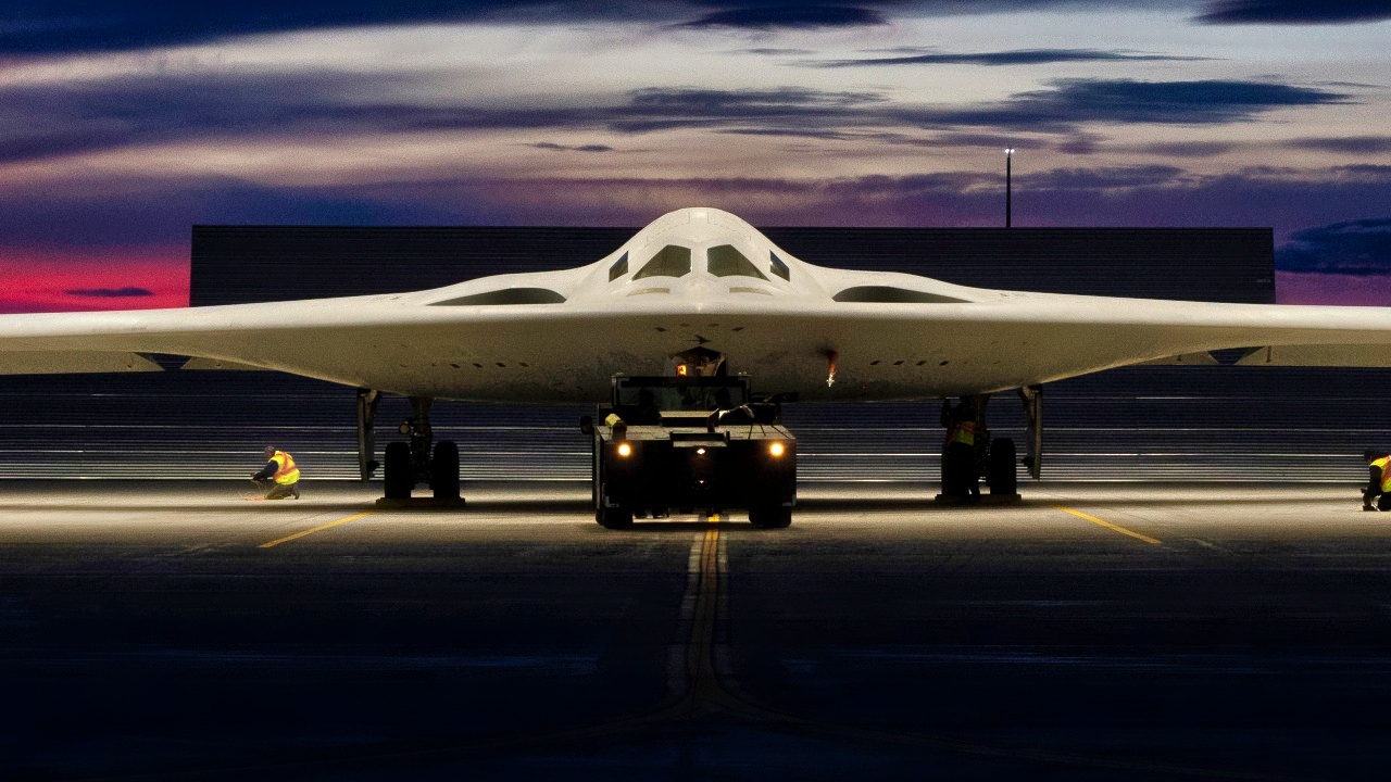 The B-21 Raider program is on track and continues flight testing at Northrop Grumman’s manufacturing facility on Edwards Air Force Base, California. The B-21 will have an open architecture to integrate new technologies and respond to future threats across the spectrum of operations. The B-21 Long Range Strike Family of Systems will greatly enhance mission effectiveness and Joint interoperability in advanced threat environments, strengthening U.S. deterrence and strategic advantage. (U.S. Air Force photo)