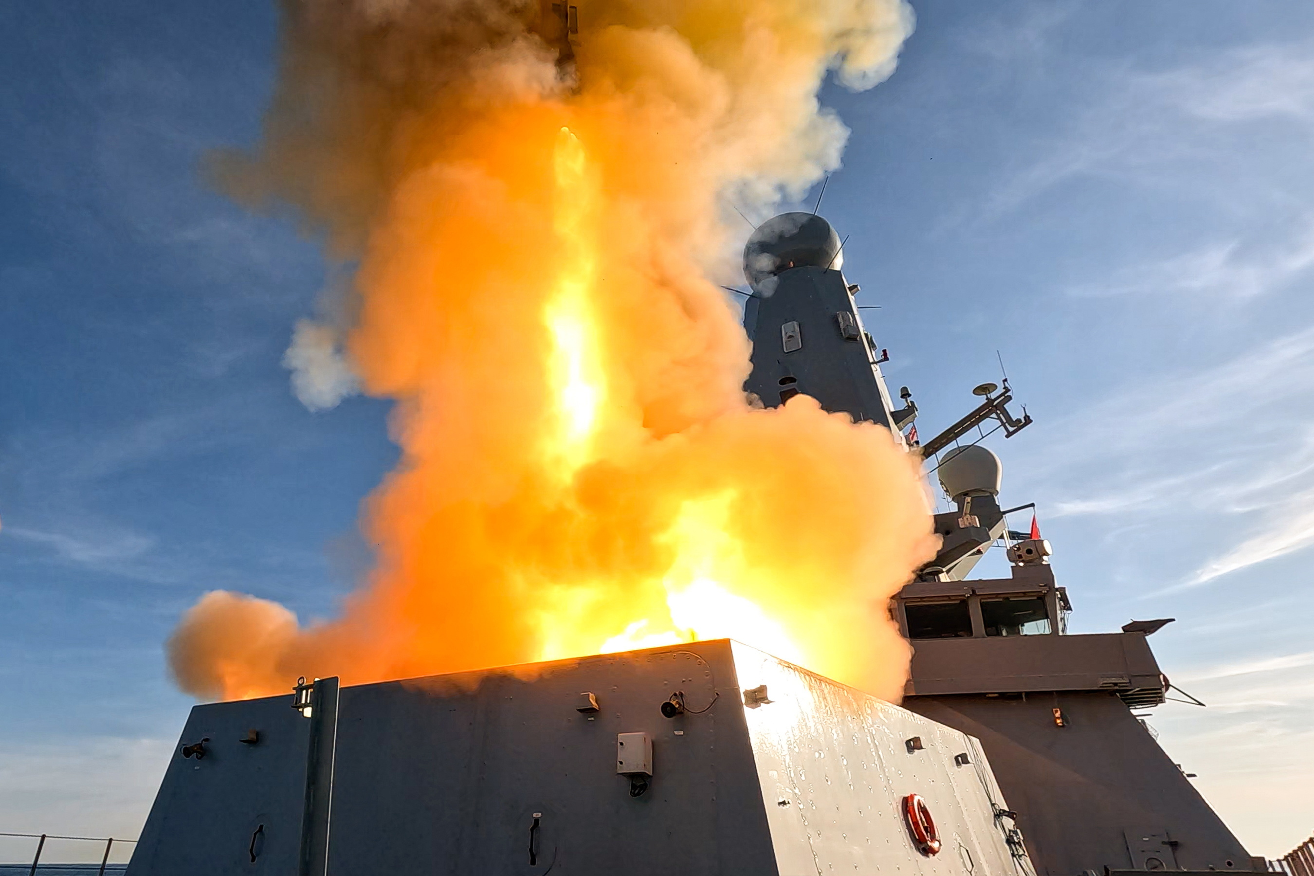 On the 15th of May 2025 HMS Dragon took part in a Sea viper Live firing against a supersonic sea skimming target. This is the first time in Royal Navy history this has been achieved. During the exercise HMS Dragon was working with other NATO Ships conducting missile firings. HMS Dragon is currently on exercise Formidable Shield. The purpose of the exercise is a joint, live-fire, integrated air and Missile defense exercise. The exercise consists of 10 NATO countries involving ships, aircraft, ground forces and deployed staff. Parts of this package have been manipulated for operational Security.