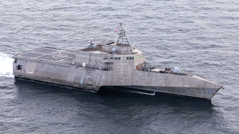 In a follow-up to our recent story about a pair of U.S. Navy Independence class Littoral Combat Ships (LCS) configured for minesweeping appearing in the Pacific, those vessels have now moved further east from Malaysia to Singapore.