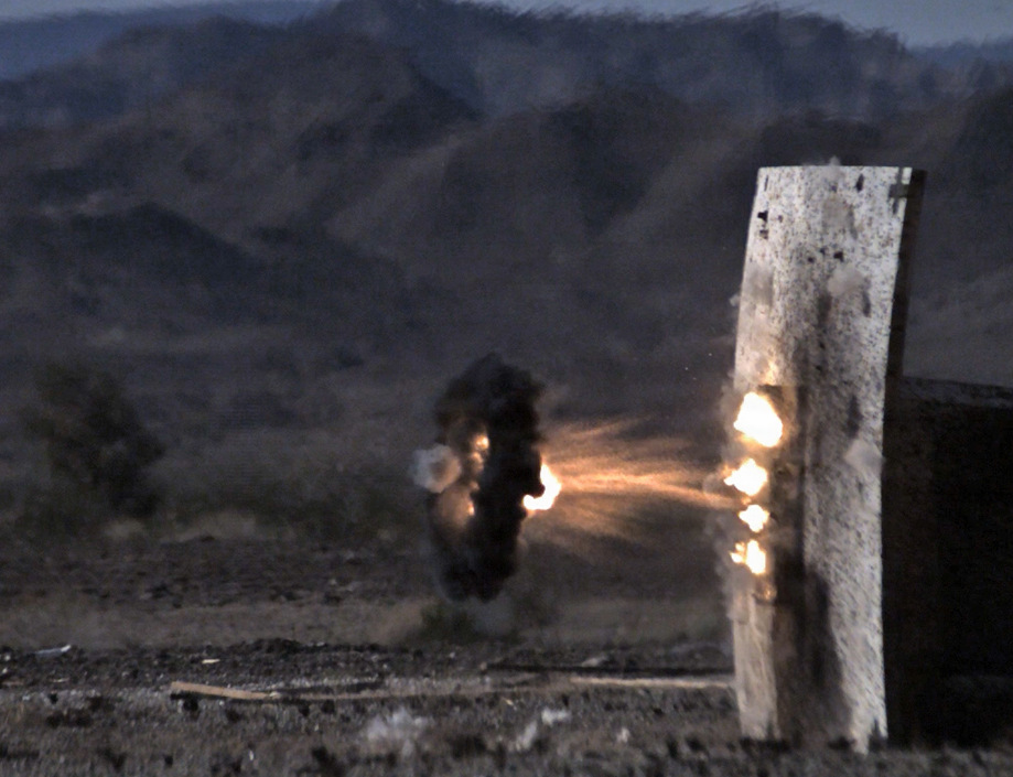 Yuma Test Center at U.S. Army Yuma Proving Ground recently tested a new 30-mm Aviation Proximity Explosive (APEX) round. “The APEX round was developed to be a frag round that would prox in front of the UAS [unmanned aerial system] and make a frag pattern that would take out a UAS,” explained Test Officer Walter McCormick who led the test.