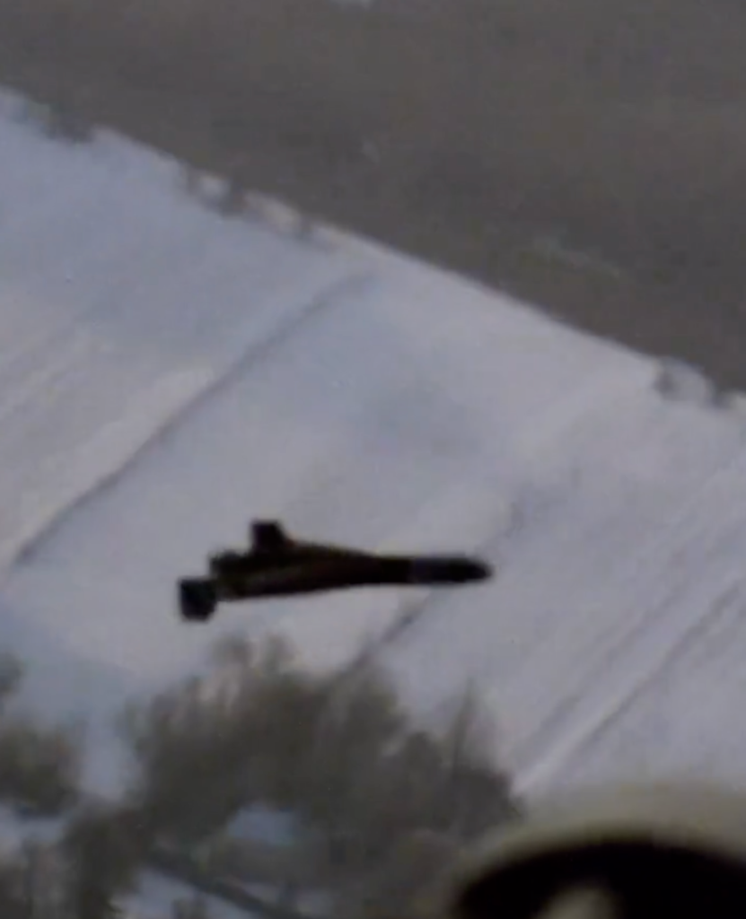 پهپاد نوع Shahed دیده‌شده از کابین An-28