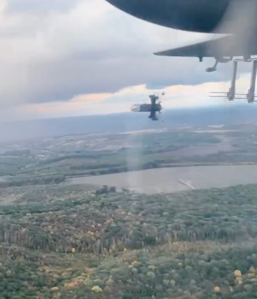 پرتاب پهپاد رهگیر P1-Sun از An-28