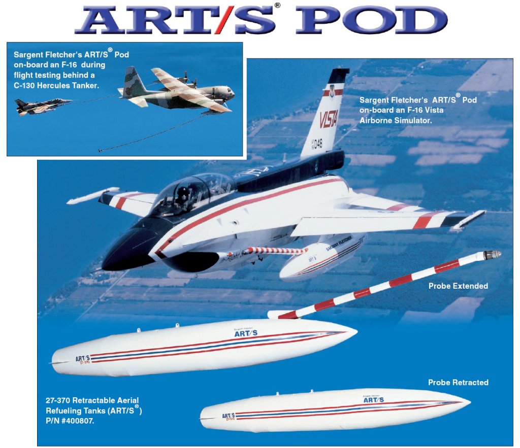 پاد ART/S ساخت Sargent Fletcher برای سوخت‌گیری هوایی