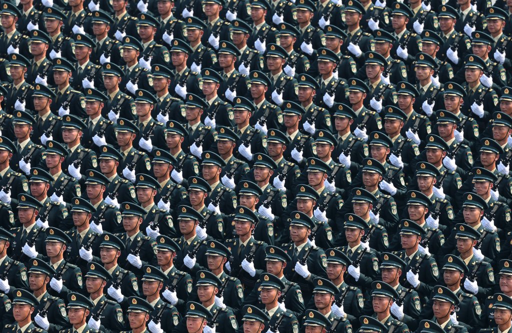 The People's Liberation Army PLA Rocket Force formation attends a military parade in Beijing, capital of China, Sept. 3, 2025. China on Wednesday held a grand gathering to commemorate the 80th anniversary of the victory in the Chinese People's War of Resistance against Japanese Aggression and the World Anti-Fascist War. (Photo by Guo Yu/Xinhua via Getty Images)